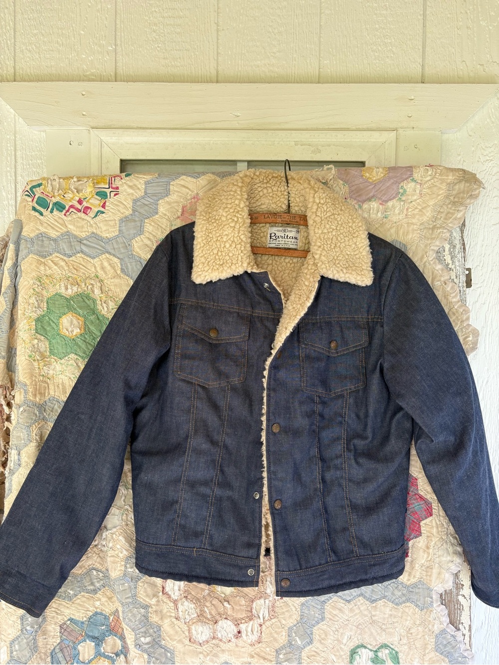 Vintage 1970s western workwear Sherpa jacket Men’s  38